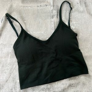 Briavia Crop Top Bra in Dark Green